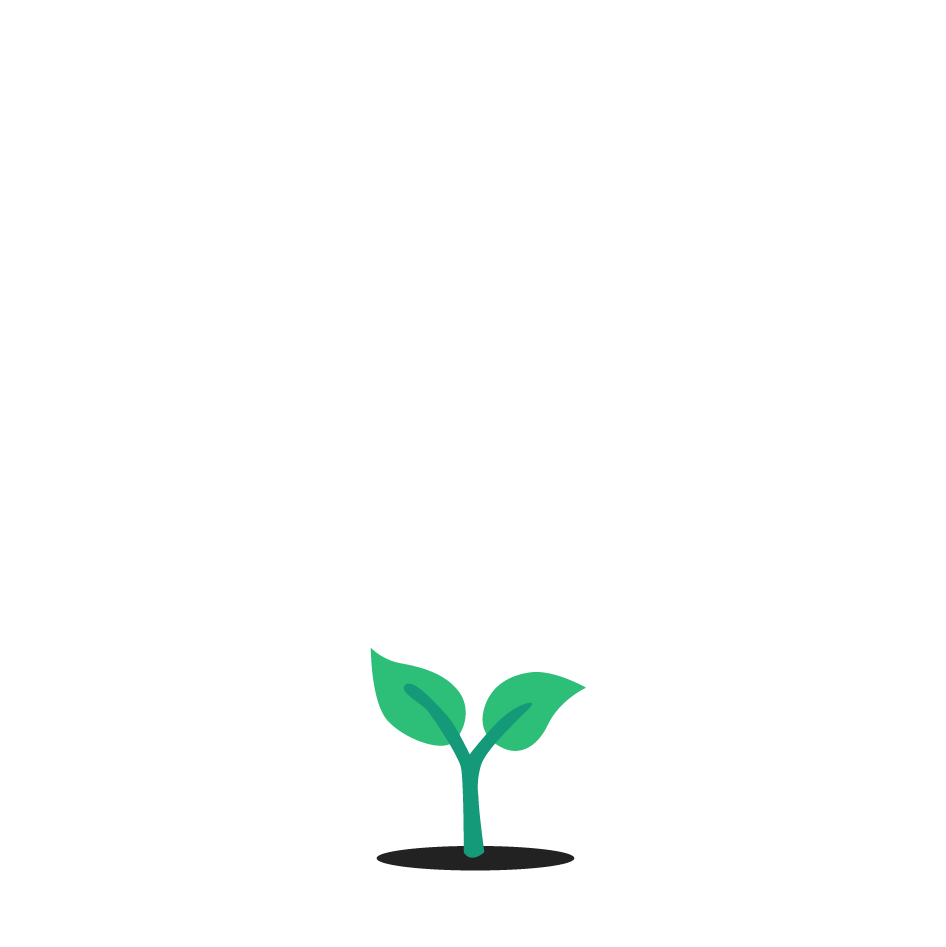 One tree planted per order badge